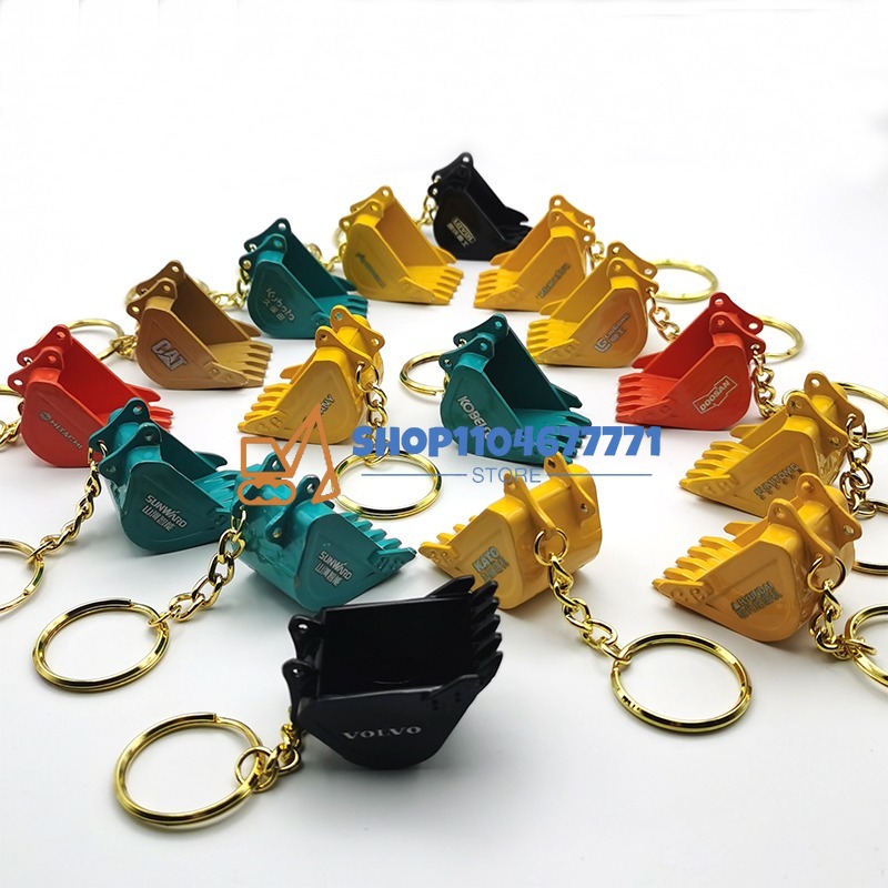 Heavy Equipment With Bucket - Avec porte-clés de seau pour Kobelco