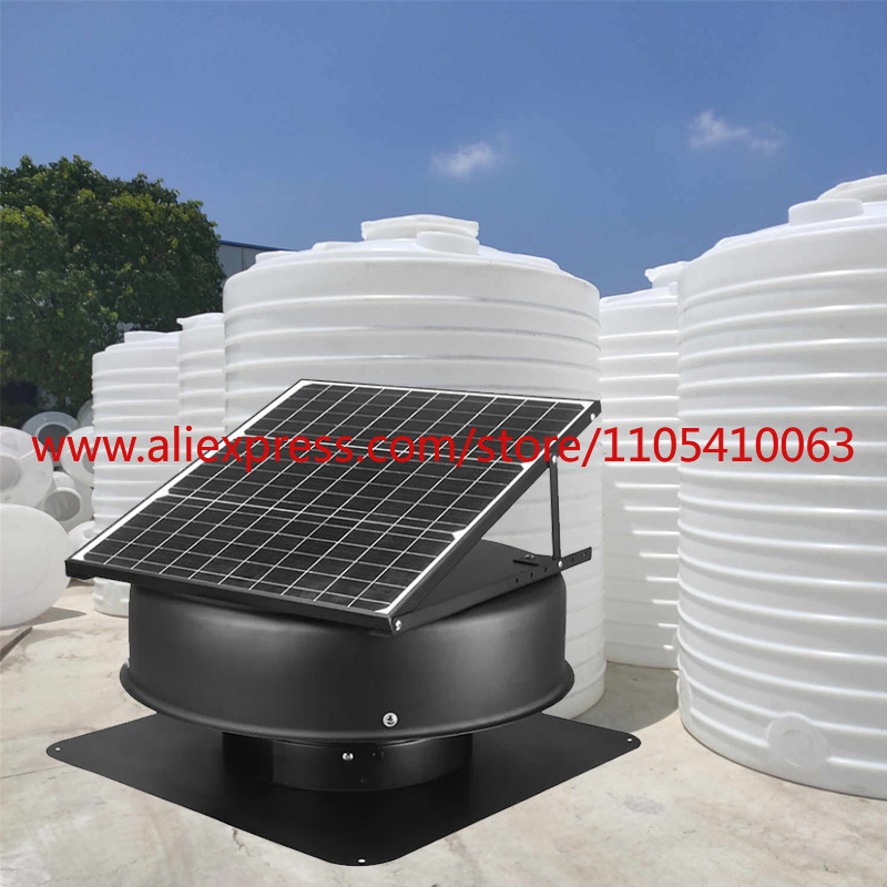 Exhaust Fan Industrial - Ventilateur solaire axial de 12 pouces,