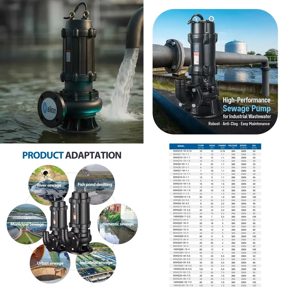 Submersible Pump Sewage - Pompe submersible pour eaux usées 5,75