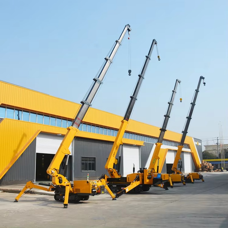 Heavy Equipment In Construction - Grue araignée hydraulique 8T, mini-grue sur