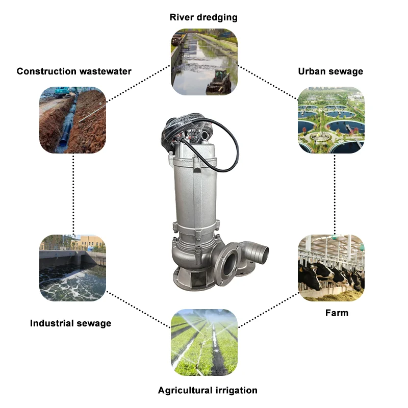 Pompe à eaux usées industriell - Submersible Pump Sewage avis et prix