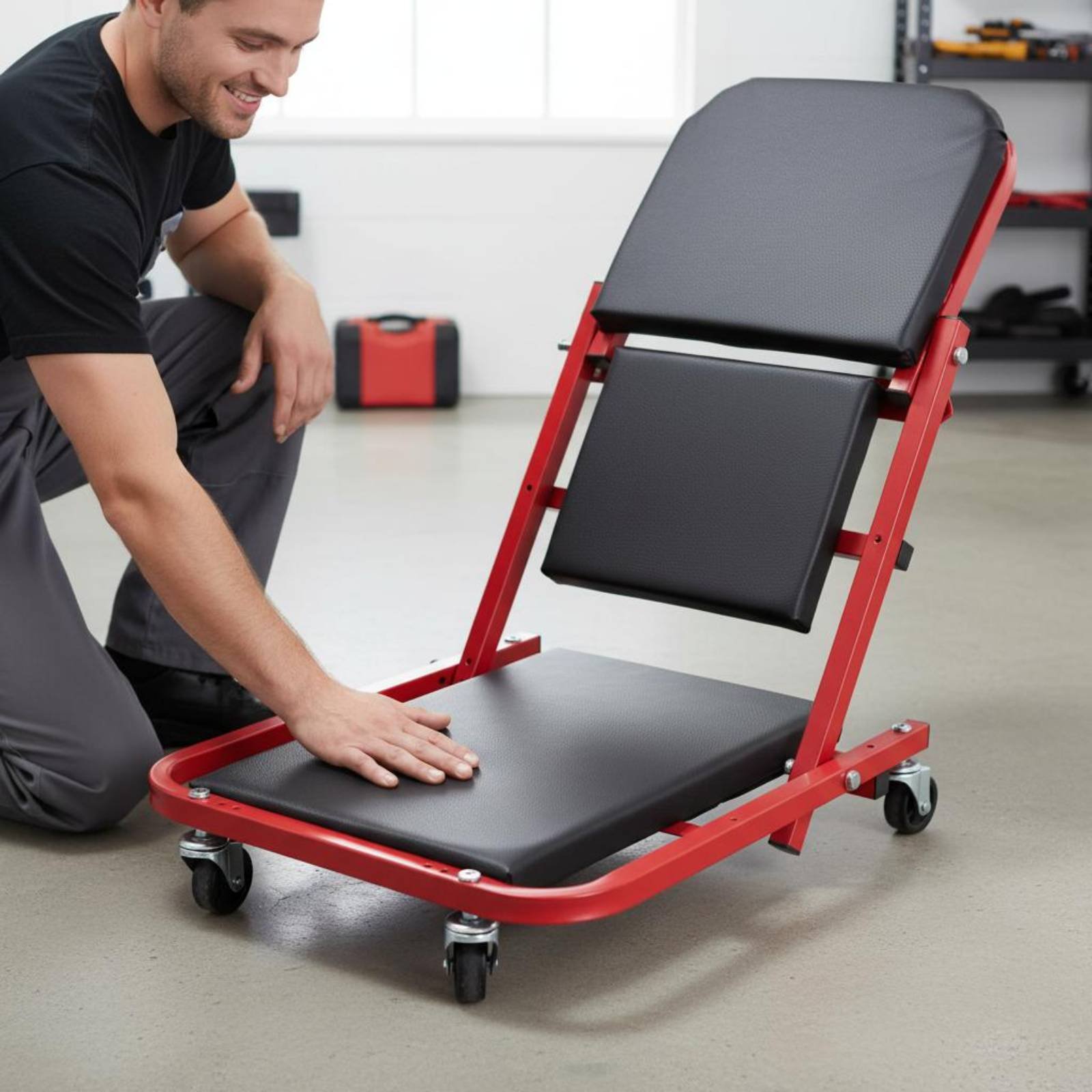 Siège d'atelier pliable 2-en-1 - Heavy Equipment Repair avis et prix