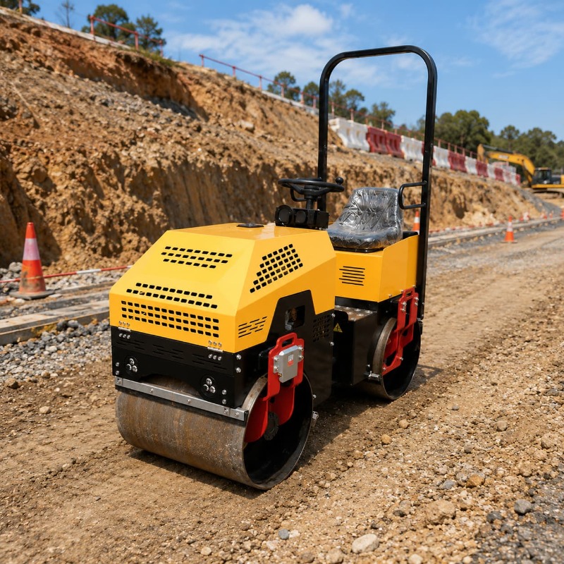Compacteur vibrant à double ta - Heavy Equipment In Construction avis et prix