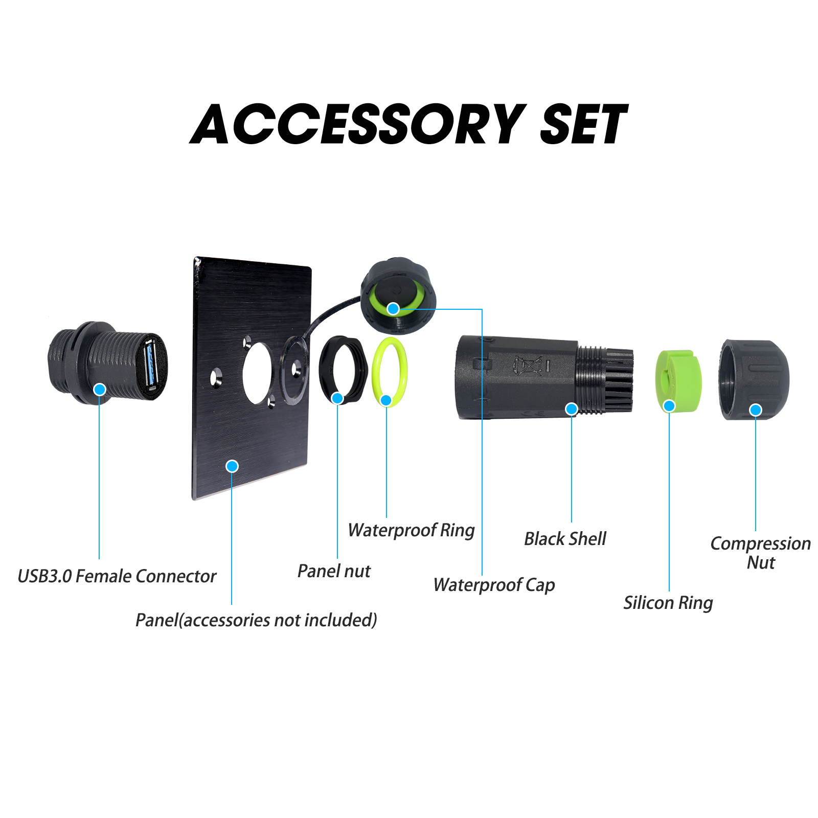 Connecteur USB 3.0 étanche IP6 - Heavy Equipment Freeport avis et prix